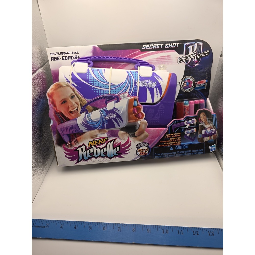 NEW Nerf Rebelle Secret Shot Purple Blaster 2014 Factory Sealed